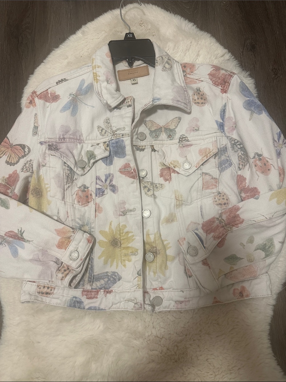 BLANKNYC One With Nature Printed Trucker Jacket XS